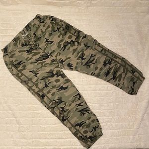Camo Print Cargo Joggers